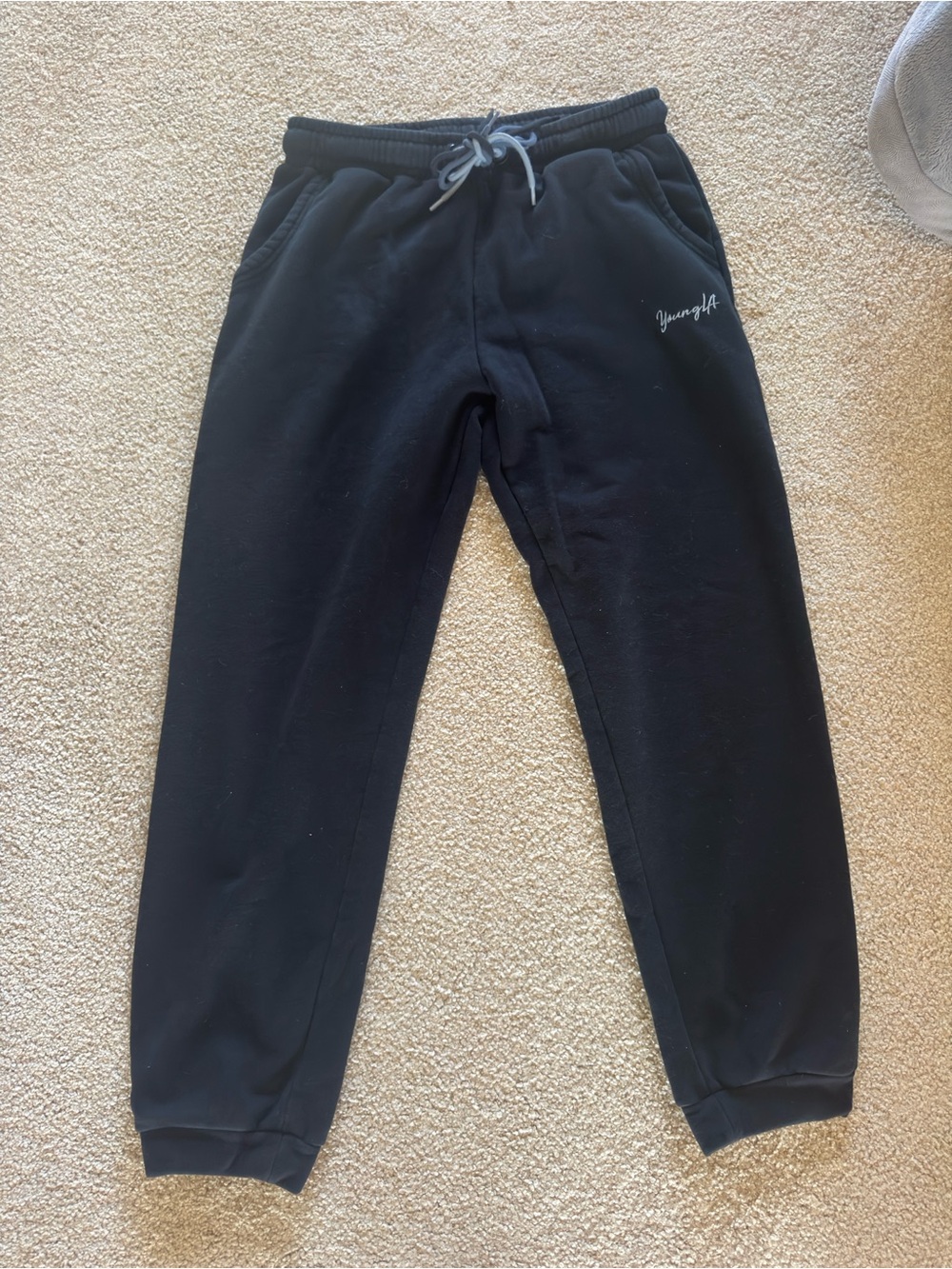 YoungLA Black Women’s Jogger Sweatpants with Drawstring